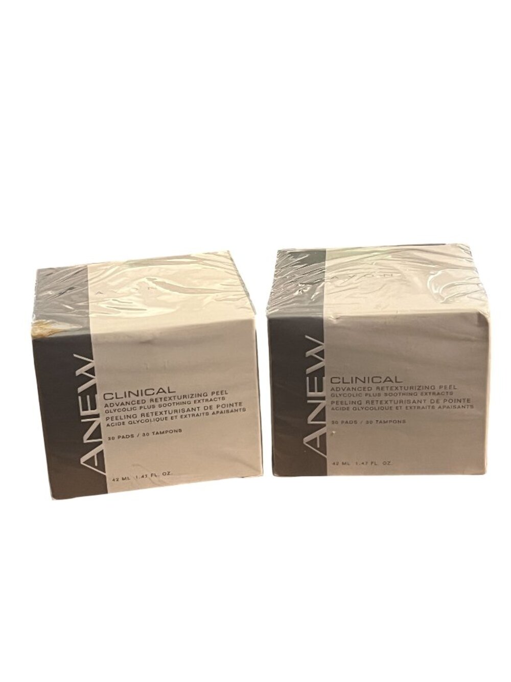 Avon ANEW Clinical Advanced Retexturizing Peel 30 Pads SET OF 2 NOS SEALED